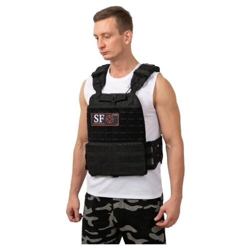 фото Жилет утяжелитель steel force (22кг) black devil