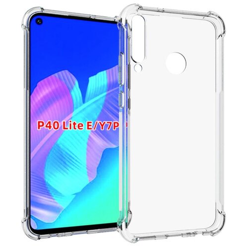 фото Прозрачный противоударный силиконовый чехол для huawei honor 9c/p40 lite e с усиленными углами 100gadgets