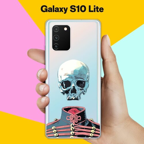 Силиконовый чехол Череп на Samsung Galaxy S10 Lite силиконовый чехол панды на samsung galaxy s10 lite