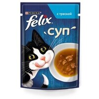 Felix Паучи Суп для кошек с треской Soup Cod 1237867112479133 | Soup Cod, 0,048 кг (18 шт)