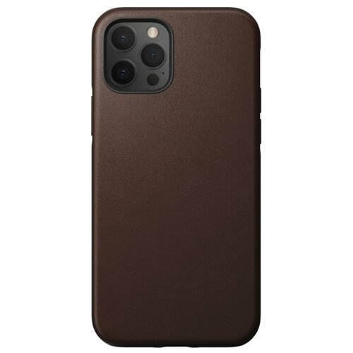 фото Чехол nomad rugged case для iphone 12/12 pro (6.1"). материал верха: кожа натуральная. светло-коричн