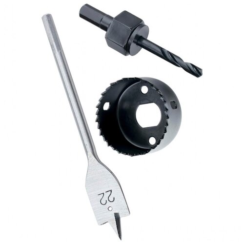 фото Набор для установки врезных замков 22 мм/54 мм (1/100) "кедр" 150-065