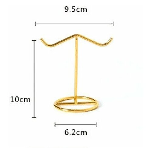 Подставка металлическая для ювелирных украшений, сережек, часов, маленькая, 10 см