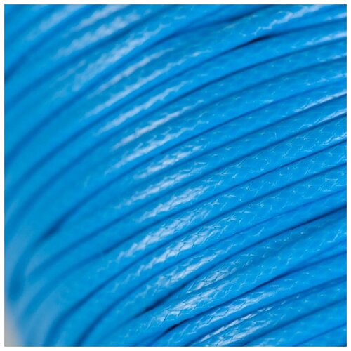 Шнур вощеный 2 мм 15 метров для шитья / рукоделия / браслетов, цвет голубой шнур вощеный 2 мм 15 метров для шитья рукоделия браслетов цвет темно зеленый