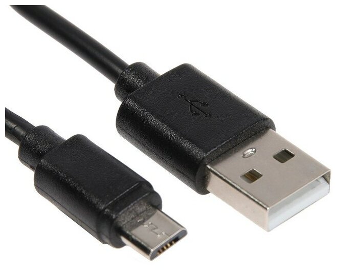 Кабель провод OXION microUSB - USB 1 м черный