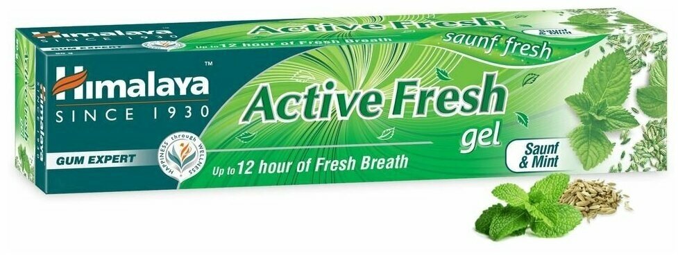 ACTIVE FRESH Gel Himalaya (Зубной гель актив фреш фенхель и мята Хималая) 80 г.