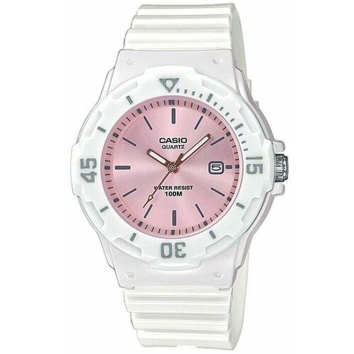 фото Наручные часы casio часы наручные женские casio collection lrw-200h-4e3vef гарантия 2 года, белый, розовый