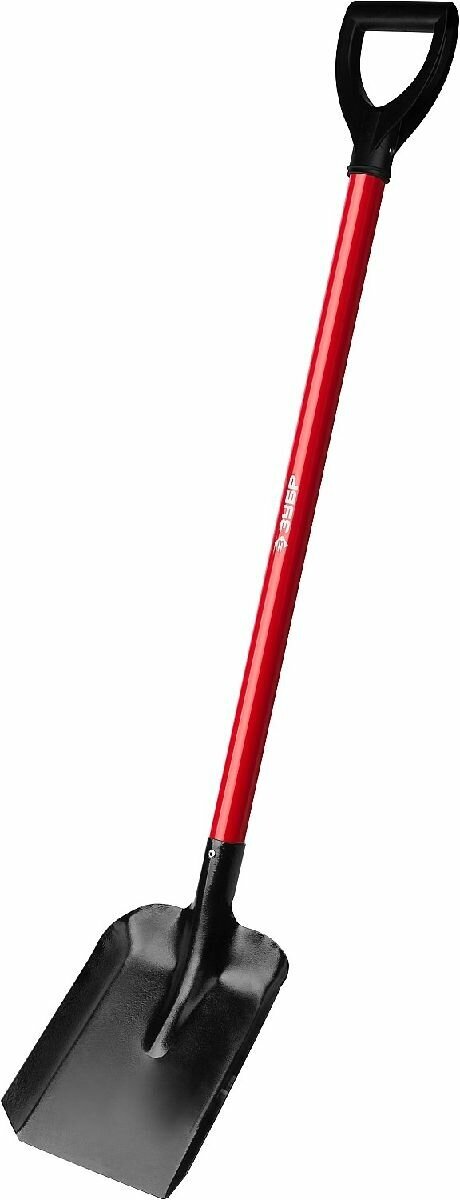 Совковая лопата ЗУБР ЛСП со стальным черенком с рукояткой (39524)