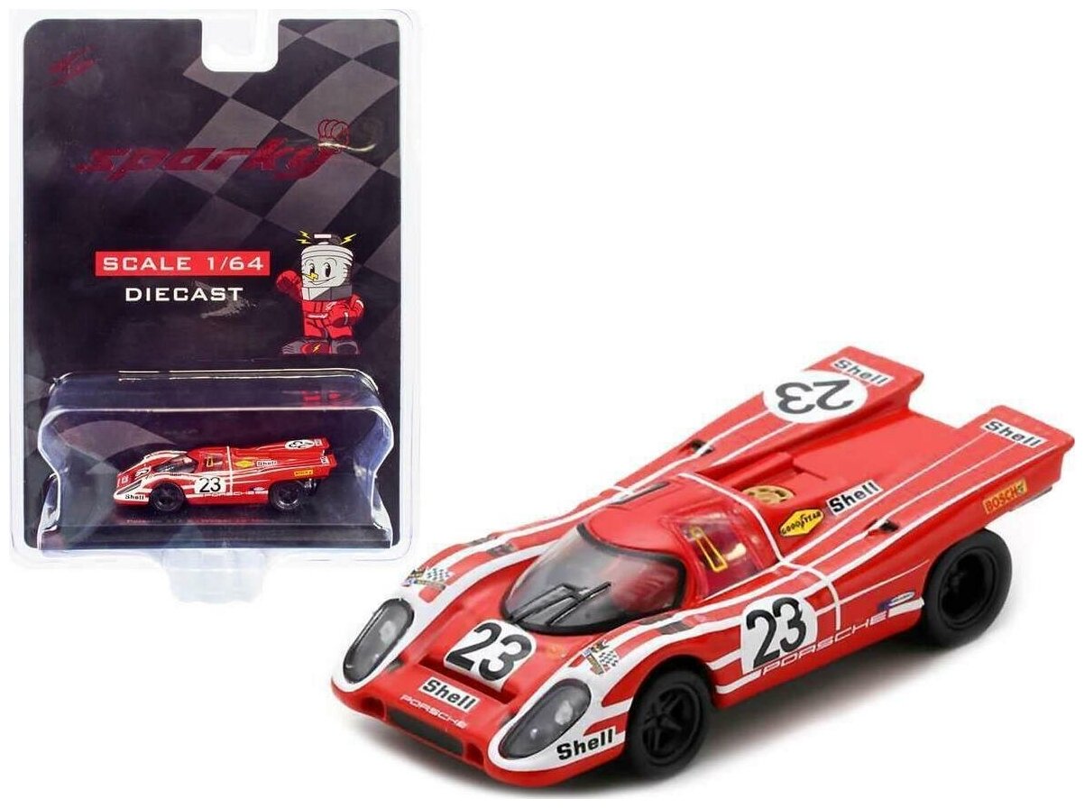 Модель коллекционная Spark Model 1:64 Porsche 917 K No. 23