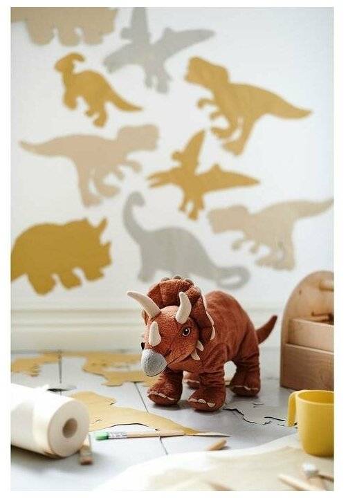 JÄTTELIK йэттелик мягкая игрушка 46 см динозавр/Трицератопс — фото 1