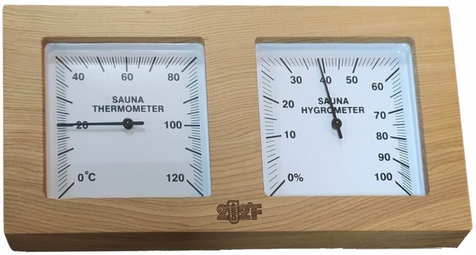 Термогигрометр для бани и сауны, канадский кедр TH-21R SQUARE