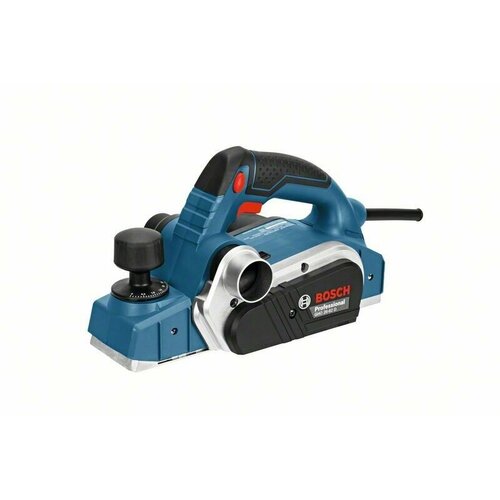 Сетевой электрорубанок BOSCH GHO 26-82 D Professional, без аккумулятора, 710 Вт синий/черный