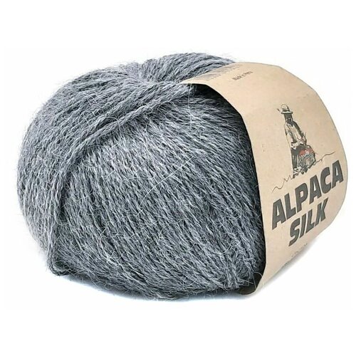 Пряжа Alpaca Silk Michell - 2 мотка (150 м, 50 гр), цвет 0435
