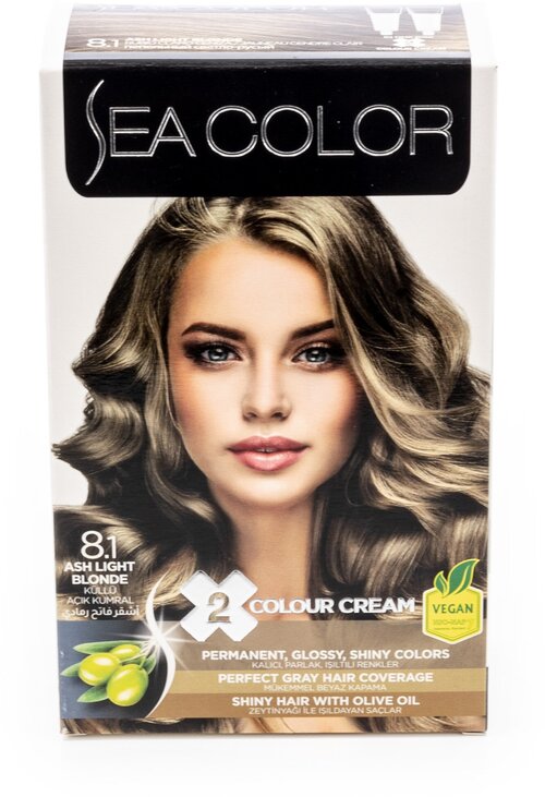 SEA COLOR № 8.1 Пепельный светло‐русый Краска для волос
