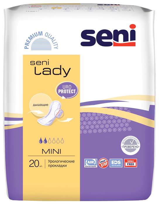 Seni Lady Mini, урологические прокладки, 20 шт.