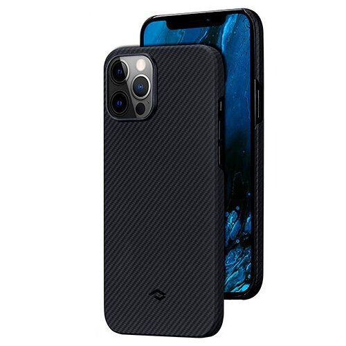 Чехол PITAKA Air Case для iPhone 12 Pro 6.1" чёрно/серый (полоска)