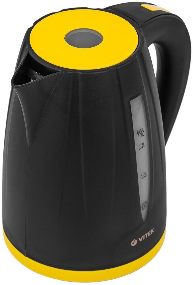 Чайник VITEK VT-1168, черный/желтый - фотография № 14