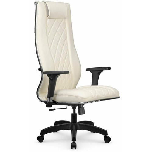 Компьютерное офисное кресло Metta L 1m 50М/2D MPES, Топган, осн. 17831, Молочное