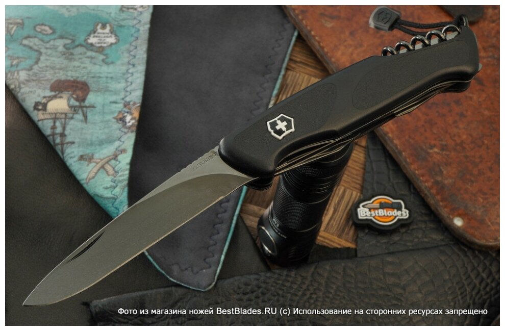 Складной нож Victorinox Onyx, 12 функций, 130мм, черный - фото №18
