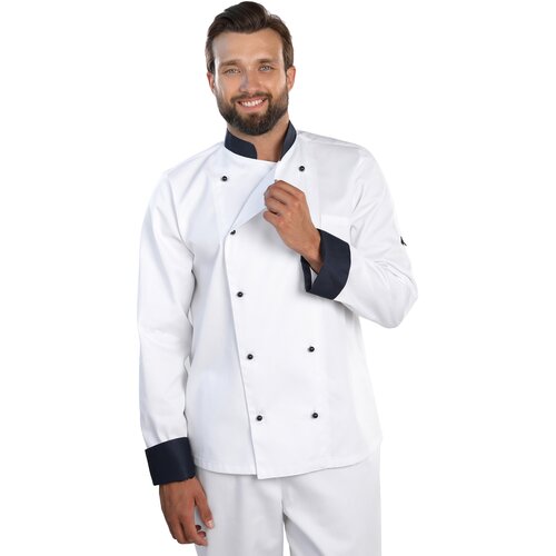 RC02 Китель повара мужской. Куртка поварская E-Chef. 48р. Белый