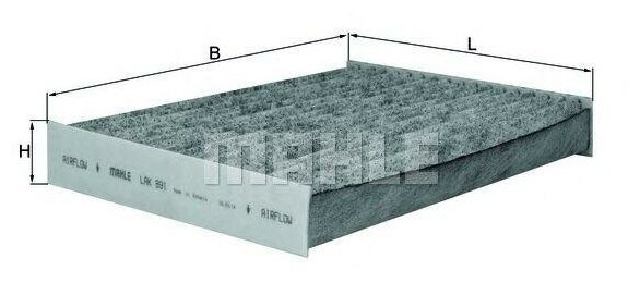 KNECHT фильтр салонный угольный DA LODGY 10-, LARGUS 12- LAK891