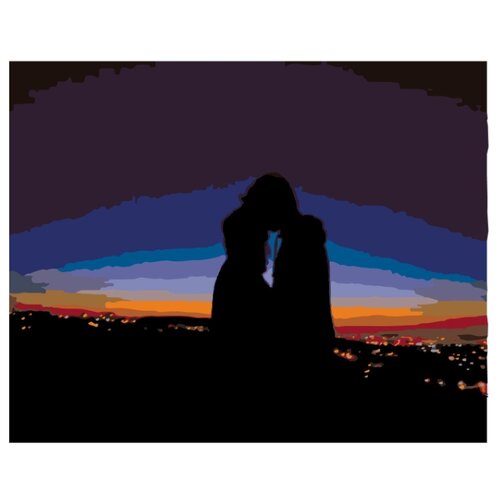 фото Картина по номерам, 100 x 125, ksrv-zakat1, "живопись по номерам", набор для раскрашивания, раскраска