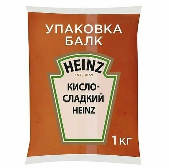 Соус деликатесный кисло-сладкий балк 1 кг Heinz, 1 пакет