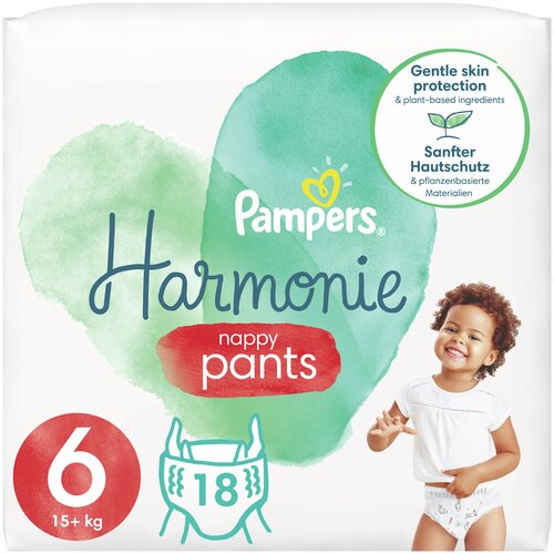 Подгузники Pampers Harmonie размер 6, 15+ кг, 18шт