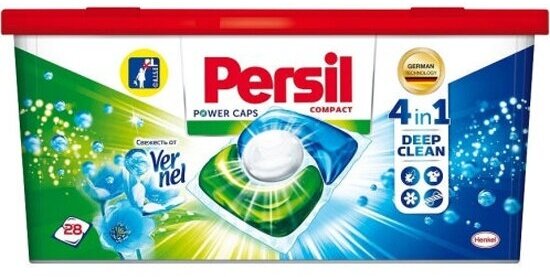 Капсулы для стирки Persil персил Power Cups Свежесть от Вернель, 28 шт