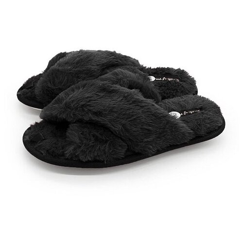 фото Тапочки smile of milady черные с переплетением 148-161-01 отк. р.36\37