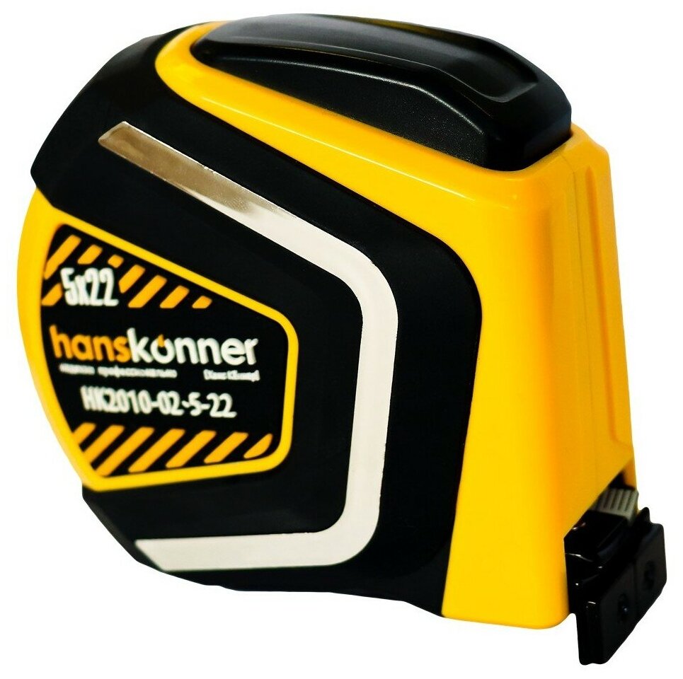 Рулетка Hanskonner HK2010-02-5-22 5мx22мм, автостоп, магнитный зацеп - фотография № 2