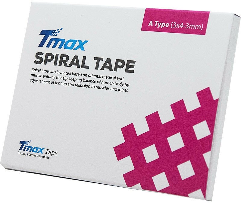 Кросс-тейп TMAX Spiral Tape Type A 20 листов, 423716, телесный