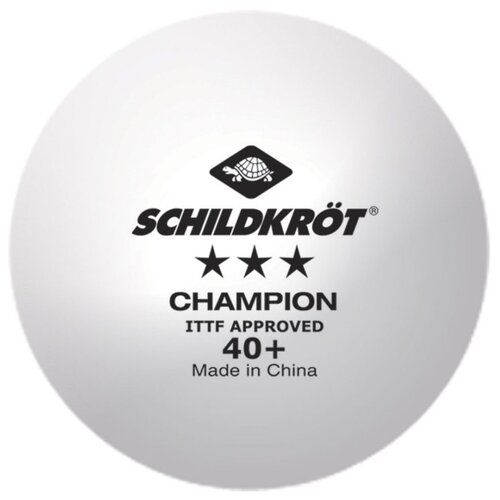 фото Набор для настольного тенниса donic-schildkroet champion 3 star poly 40+ white