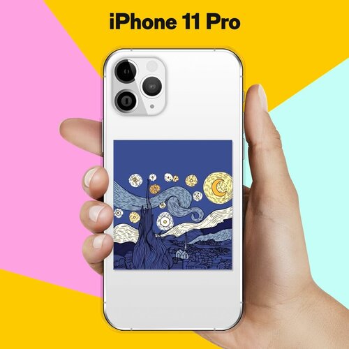 Силиконовый чехол Ночь на Apple iPhone 11 Pro силиконовый чехол ночь на apple iphone 12 pro