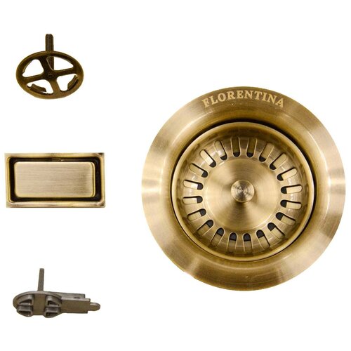 Комплект фурнитуры для выпуска большой Florentina FLVP-700 бронза на кухонную мойку 1552₽