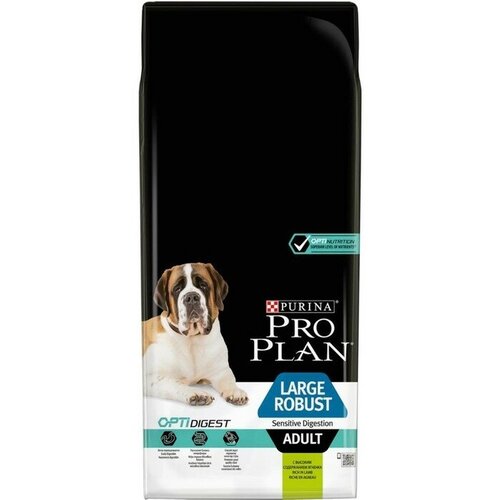 Сухой корм PRO PLAN для собак крупных породмощное тело ягненокрис 14 кг 12721₽