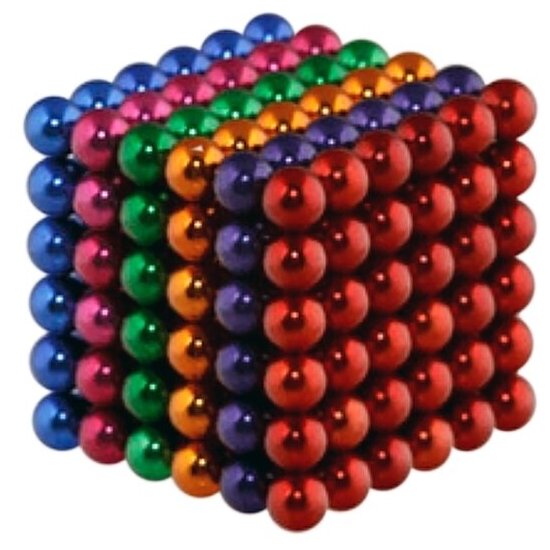 Forceberg Cube - куб из магнитных шариков 5 мм, цветной, 216 элементов