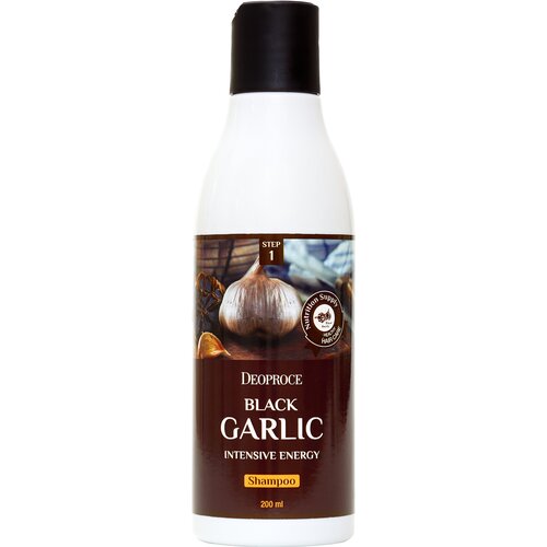 DEOPROCE BLACK GARLIC INTENSIVE ENERGY SHAMPOO Тонизирующий шампунь для волос с экстрактом чёрного ч