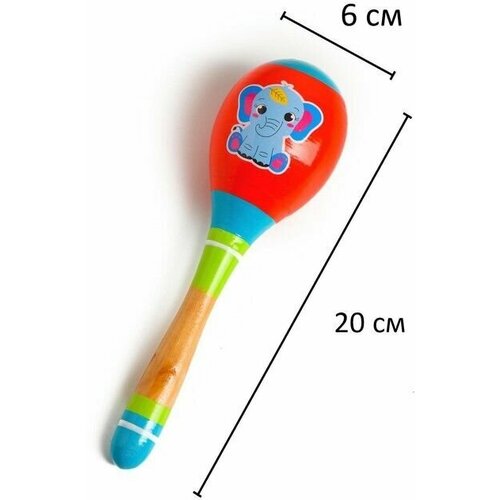 маракас ёж 20 × 6 см 1 шт Маракас Слонёнок 20 х 6 см