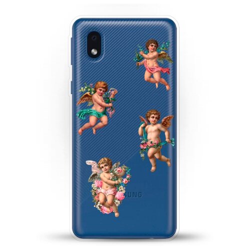 фото Силиконовый чехол ангелочки на samsung galaxy a01 core andy & paul