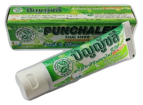 Органическая зубная паста с тайскими травами "Punchalee Herbal Toothpaste", 30 г