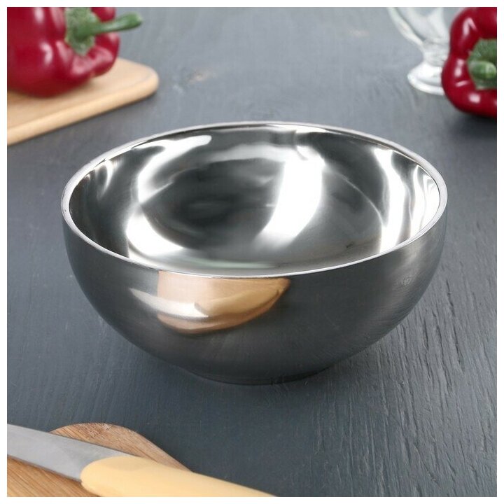 фото Миска с двойными стенками «Трефор», 600 мл, d=16 см