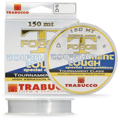 Леска Trabucco T-FORCE Tournament TOUGH (150 м, 0.165 мм, 3.75 кг) цв. Прозрачный