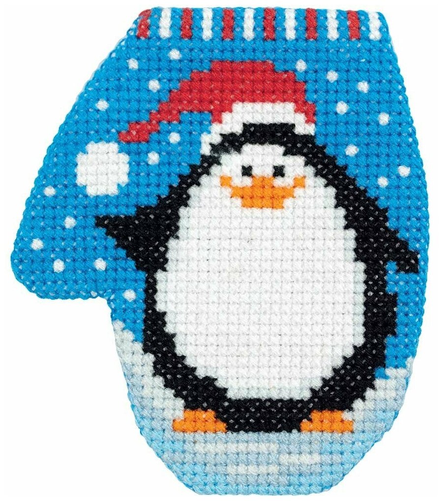 Набор для вышивания 8-367 "Варежка с пингвином"