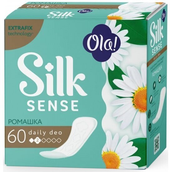 Ежедневные ароматизированные прокладки Ola ! Silk Sense DAILY DEO Ромашка, 60 шт