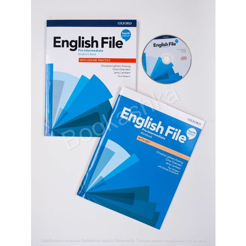 Комплект English File Pre-intermediate. (Fourth Edition) Student's Book+Workbook+CD