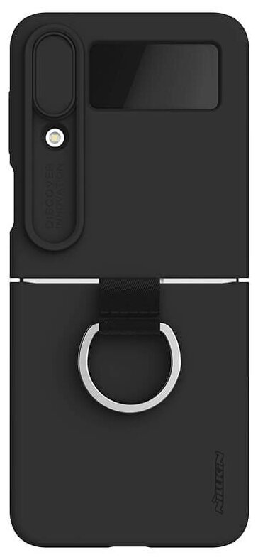 Накладка Nillkin CamShield Silky Silicone Case для Samsung Galaxy Z Flip 4 черный