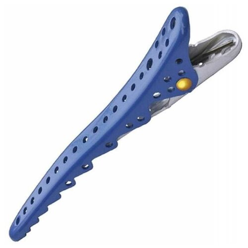 Зажимы для волос Y.S.Park Shark Сlip Blue Metal 2 штуки голубые