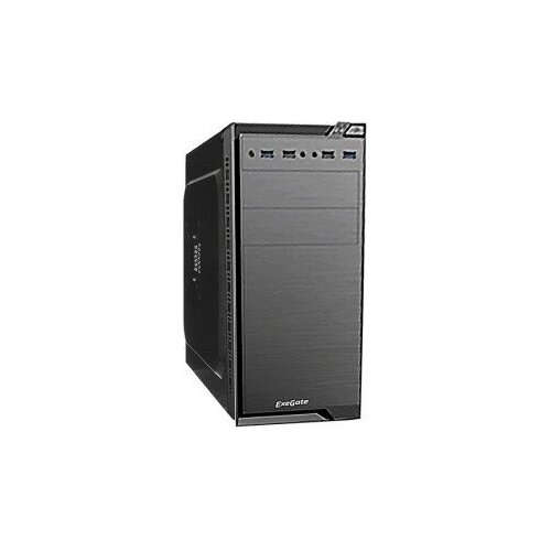 Exegate EX272746RUS Корпус Minitower Exegate QA-412U Black, mATX, , 2*USB+2*USB3.0, Audio