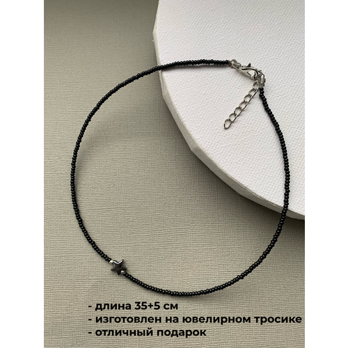 Чокер SIDORINA SOFIA ACCESSORIES бисер перламутр длина 35 см черный 275₽